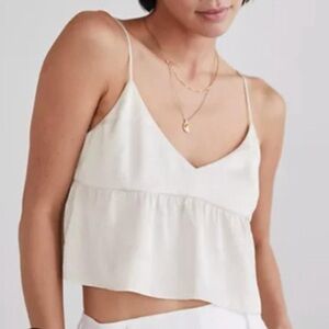 Aritzia Top | Aritzia Silk Top | White